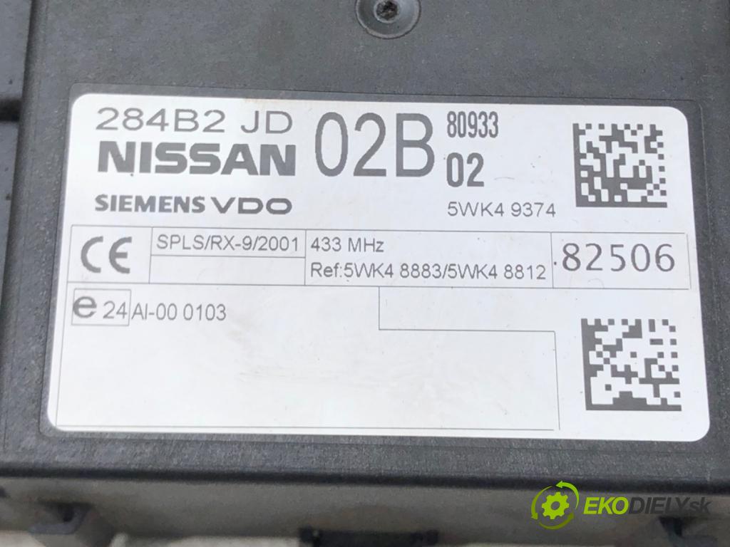 NISSAN QASHQAI / QASHQAI +2 I (J10, NJ10, JJ10E) 2006 - 2014    2.0 104 kW [141 KM] benzyna 2007 - 2013  Modul komfortu 284B2JD02B (Moduly komfortu)