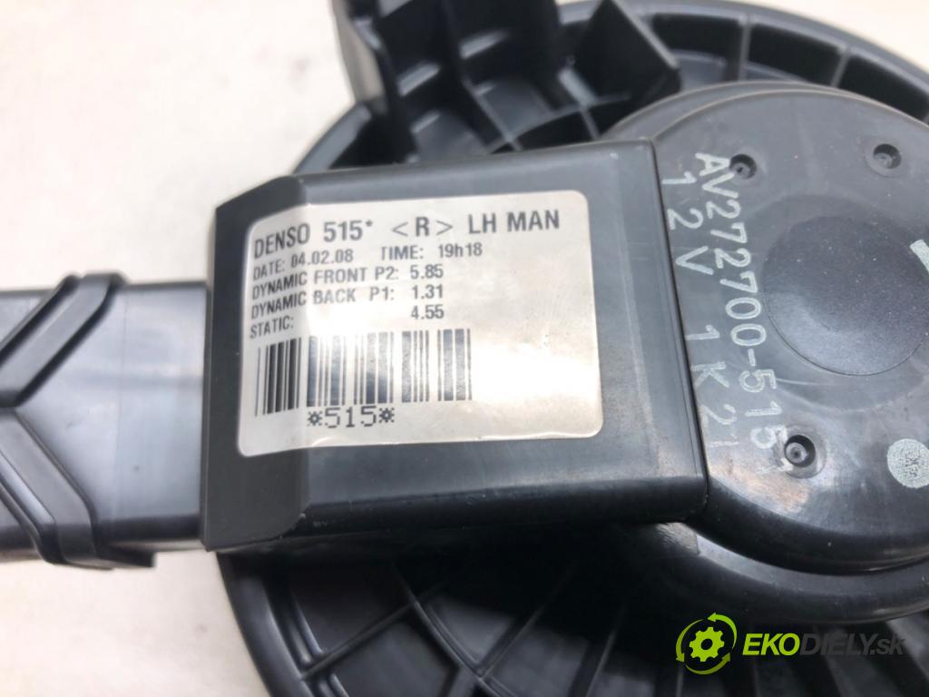 TOYOTA AURIS (_E15_) 2006 - 2012    1.4 D-4D (NDE150_) 66 kW [90 KM] olej napędowy 200  Ventilátor ventilátor kúrenia AV272700-5151 (Ventilátory kúrenia)