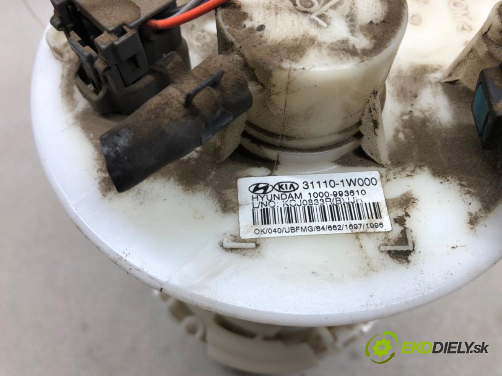 KIA RIO III (UB) 2011 - 2017    1.2 CVVT 62 kW [84 KM] benzyna 2014 - 2017  Pumpa paliva vnútorná 31110-1W000 (Palivové pumpy, čerpadlá, plaváky)