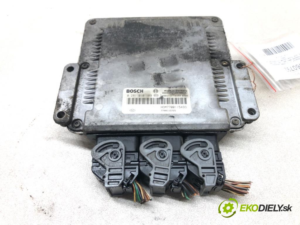 RENAULT SCÉNIC I nadwozie wielkoprzestrzenne (MPV) (JA0/1_, FA0_) 1999 - 2010    1.9 dCi (JA05, JA1F) 75 kW [102 KM] olej napędowy   riadiaca jednotka Motor 0281010189 (Riadiace jednotky)