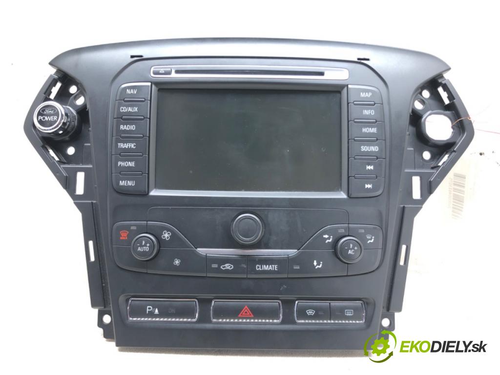 FORD MONDEO IV (BA7) 2007 - 2015    2.0 TDCi 120 kW [163 KM] olej napędowy 2010 - 2015  RADIO Navigácia BS7T18K931EG (Audio zariadenia)