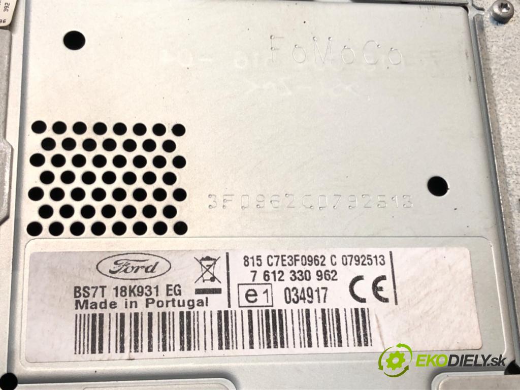 FORD MONDEO IV (BA7) 2007 - 2015    2.0 TDCi 120 kW [163 KM] olej napędowy 2010 - 2015  RADIO Navigácia BS7T18K931EG (Audio zariadenia)