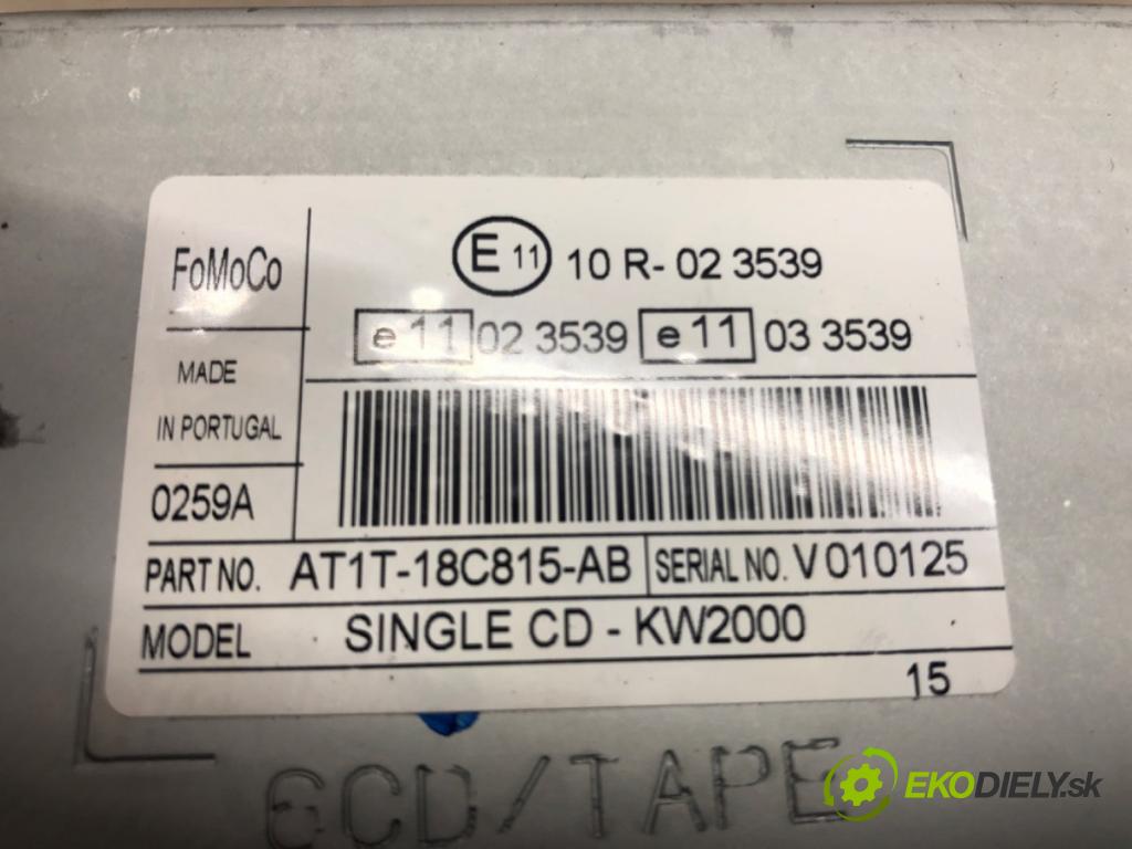 FORD TRANSIT CONNECT (P65_, P70_, P80_) 2002 - 2022    1.8 TDCi 66 kW [90 KM] olej napędowy 2002 - 2013  RADIO AT1T-18C815-AB (Audio zariadenia)