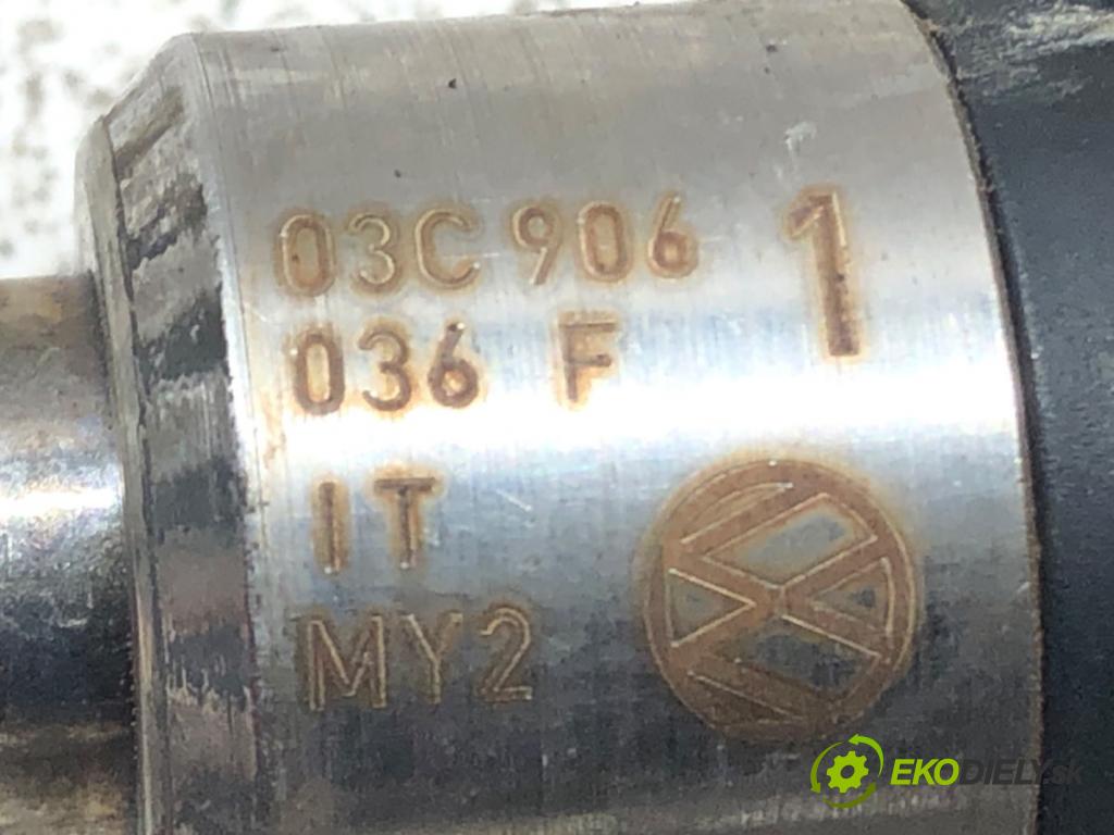 VW PASSAT B6 (3C2) 2005 - 2010    1.4 TSI 90 kW [122 KM] benzyna 2007 - 2010  Lišta vstrekovacia Vstrekovacie ventily 03C906036F (Vstrekovacie lišty)