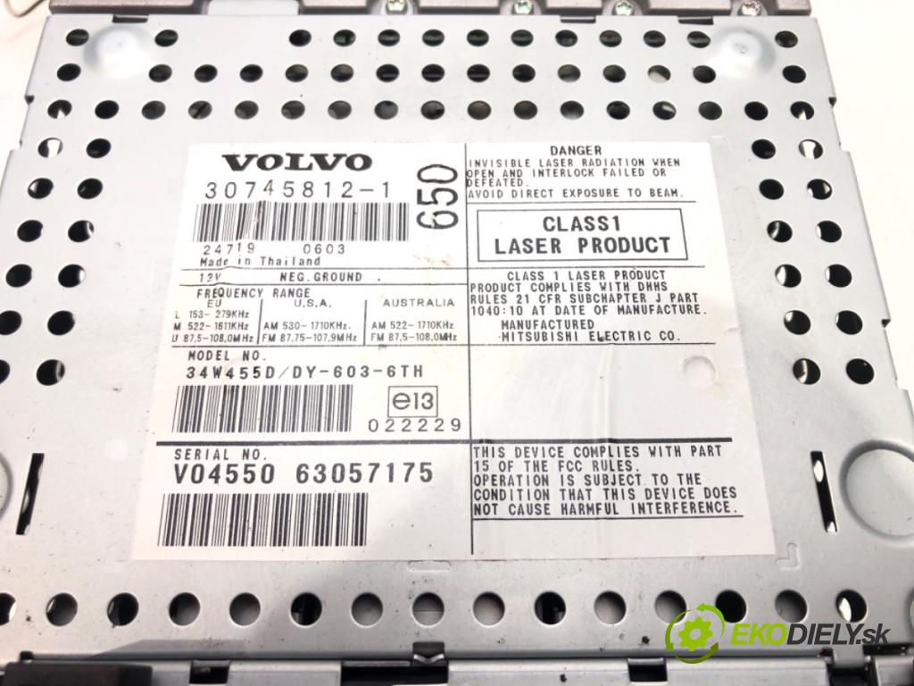 VOLVO S60 I (384) 2000 - 2010    2.4 D 93 kW [126 KM] olej napędowy 2005 - 2010  RADIO 30745812 (Audio zariadenia)