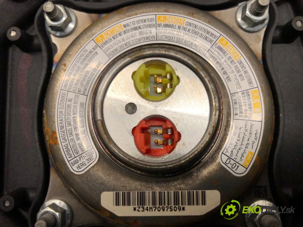NISSAN QASHQAI / QASHQAI +2 I (J10, NJ10, JJ10E) 2006 - 2014    1.6 84 kW [114 KM] benzyna 2007 - 2013  AirBag volantu 98510JD16C (Airbagy)