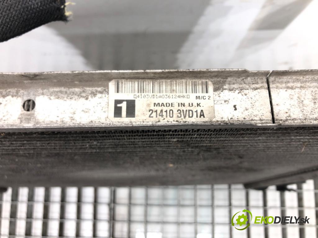 NISSAN NOTE (E12) 2012 - 2022    1.5 dCi 66 kW [90 KM] olej napędowy 2013 - 2022  Chladič vody 214103VD1A (Chladiče vody)