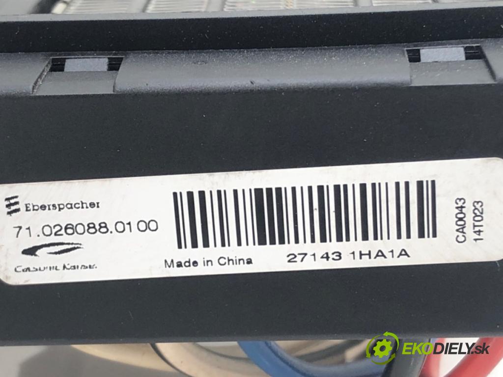 NISSAN NOTE (E12) 2012 - 2022    1.5 dCi 66 kW [90 KM] olej napędowy 2013 - 2022  Výhrevné teleso, radiátor kúrenia elektrická 271431HA1A (Radiátory kúrenia)