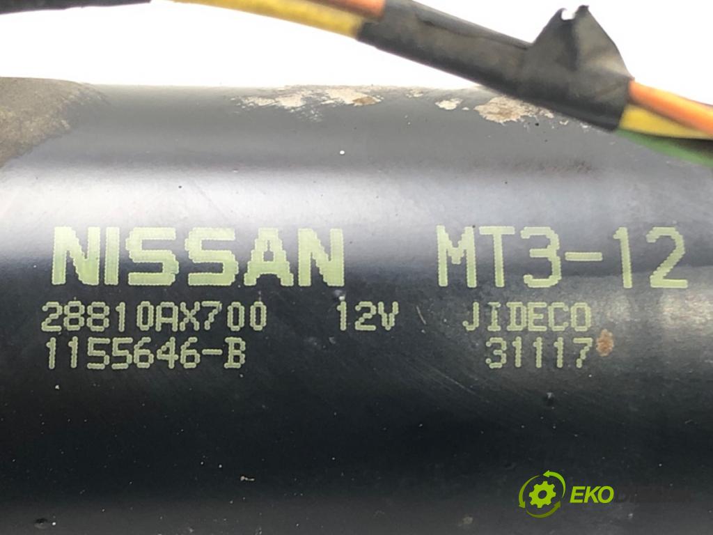NISSAN MICRA III (K12) 2002 - 2010    1.2 16V 48 kW [65 KM] benzyna 2003 - 2010  Mechanizmus stieračov predný 28810AX700 (Motorčeky stieračov predné)