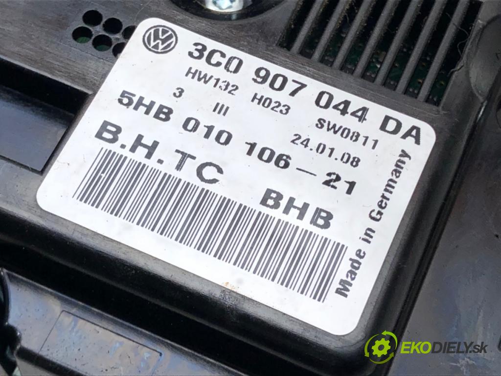 VW PASSAT B6 Variant (3C5) 2005 - 2011    2.0 TDI 103 kW [140 KM] olej napędowy 2005 - 2009  Panel ovládania kúrenia 3C0907044DA (Prepínače, spínače, tlačidlá a ovládače kúrenia)