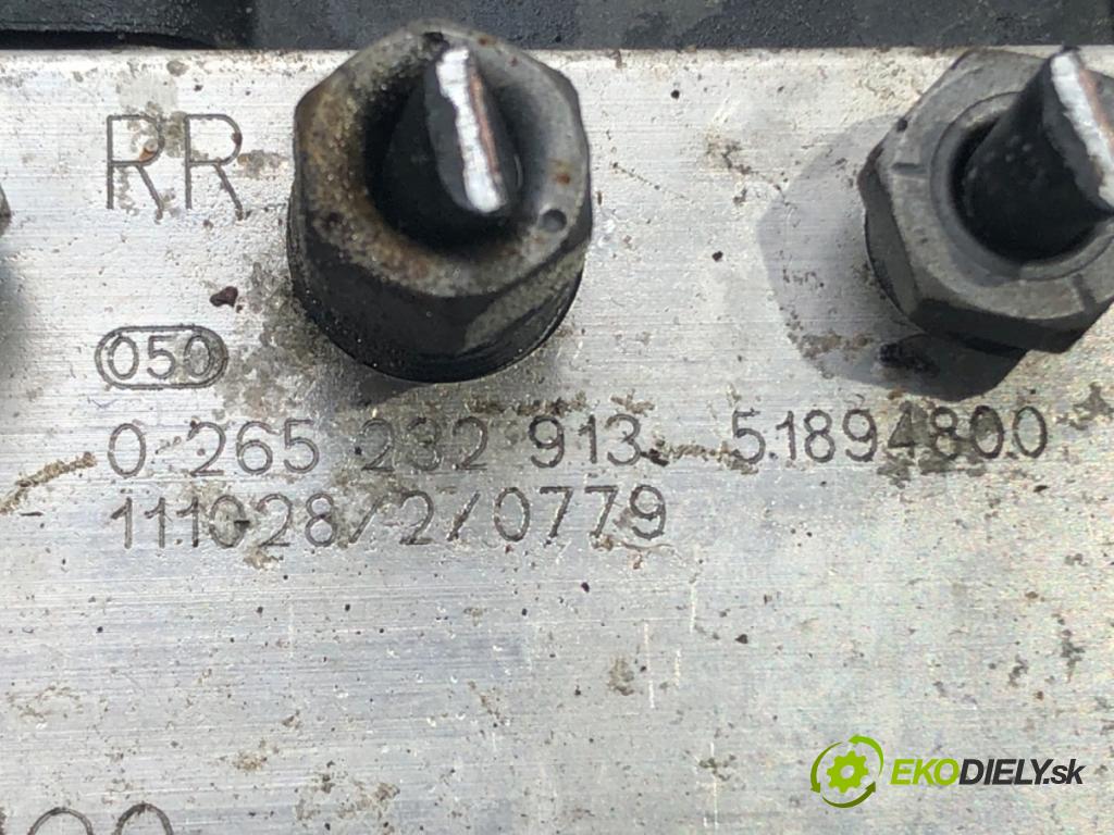 FIAT PUNTO EVO (199_) 2008 - 2022    1.4 (199AXB1A) 57 kW [77 KM] benzyna 2009 - 2012  Pumpa ABS 0265232913 (Pumpy ABS)