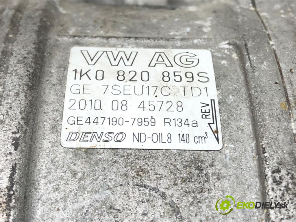 AUDI A3 (8P1) 2003 - 2013    1.6 75 kW [102 KM] benzyna 2003 - 2012  Kompresor klimatizácie 1K0820859S (Kompresory klimatizácie)