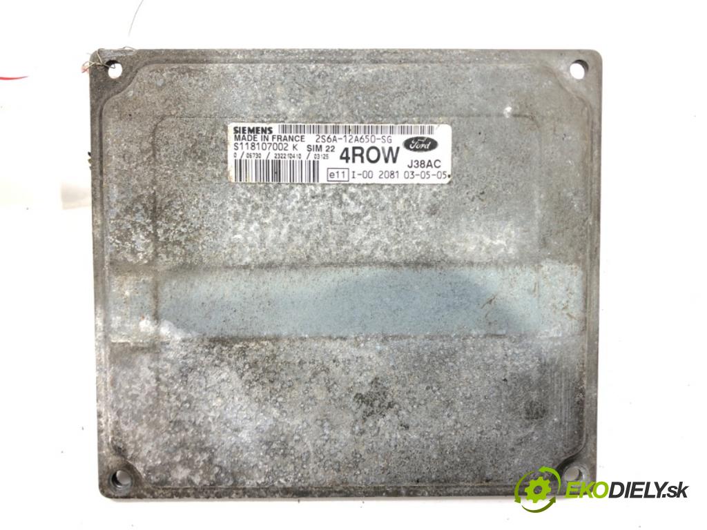 FORD FUSION (JU_) 2002 - 2012    1.4 59 kW [80 KM] benzyna 2002 - 2012  riadiaca jednotka Motor 2S6A-12A650-SG (Riadiace jednotky)