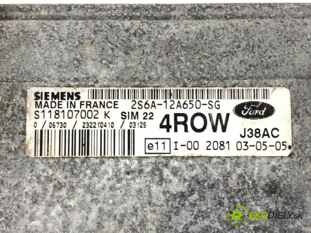 FORD FUSION (JU_) 2002 - 2012    1.4 59 kW [80 KM] benzyna 2002 - 2012  riadiaca jednotka Motor 2S6A-12A650-SG (Riadiace jednotky)