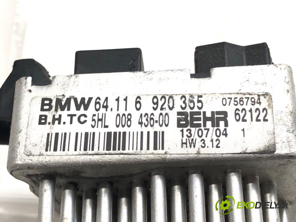 BMW 3 (E46) 1997 - 2005    318 i 87 kW [118 KM] benzyna 1997 - 2001  Odpor, rezistor kúrenia vzduchu 6920365 (Odpory (rezistory) kúrenia)