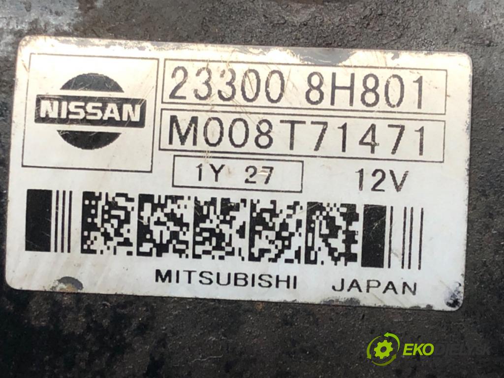 NISSAN X-TRAIL I (T30) 2001 - 2013    2.2 DCi 84 kW [114 KM] olej napędowy 2004 - 2013  Štartér 233008H801 (Štartéry)