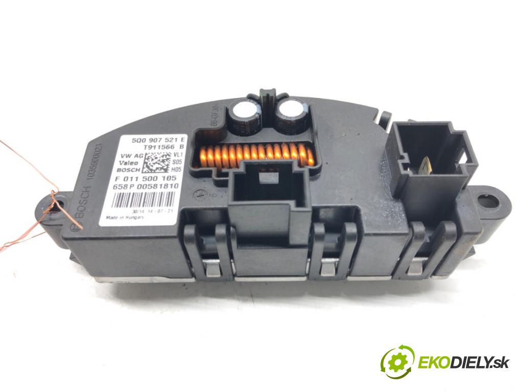 VW GOLF VII Variant (BA5, BV5) 2013 - 2022    1.4 TSI 103 kW [140 KM] benzyna 2013 - 2017  Odpor, rezistor kúrenia vzduchu 5Q0907521E (Odpory (rezistory) kúrenia)