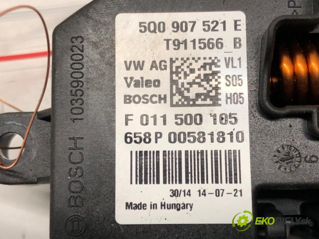 VW GOLF VII Variant (BA5, BV5) 2013 - 2022    1.4 TSI 103 kW [140 KM] benzyna 2013 - 2017  Odpor, rezistor kúrenia vzduchu 5Q0907521E (Odpory (rezistory) kúrenia)