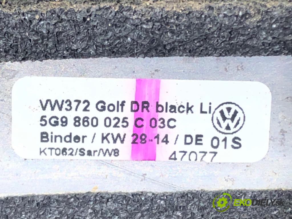 VW GOLF VII Variant (BA5, BV5) 2013 - 2022    1.4 TSI 103 kW [140 KM] benzyna 2013 - 2017  ŽELEZNICE: 5G9860025C (Strešné lyžiny)