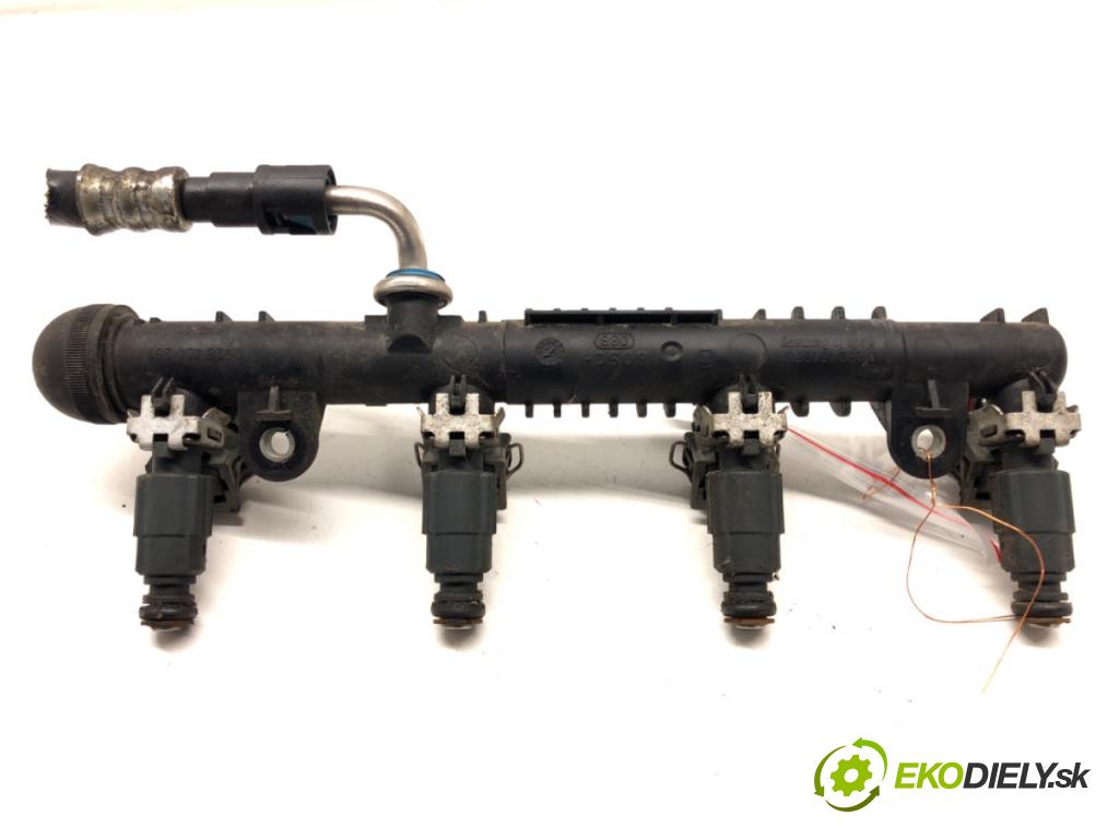 OPEL AGILA (A) (H00) 2000 - 2007    1.2 16V (F68) 55 kW [75 KM] benzyna 2000 - 2007  Lišta vstrekovacia Vstrekovacie ventily 0280151076 (Vstrekovacie lišty)