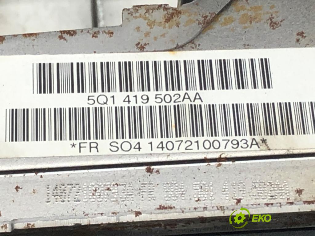 VW GOLF VII Variant (BA5, BV5) 2013 - 2022    1.4 TSI 103 kW [140 KM] benzyna 2013 - 2017  Hriadeľ, tyč volantu 5Q1419502AA (Tyče riadenia (volantu))