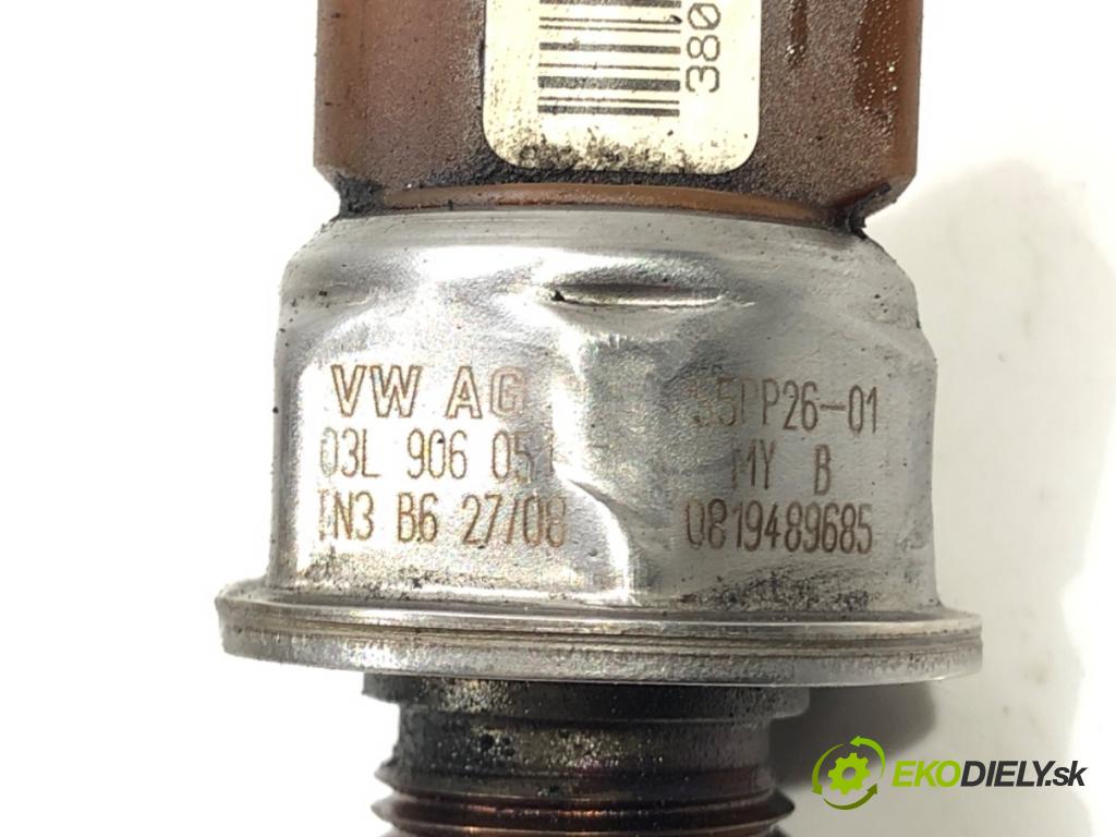 VW PASSAT B6 Variant (3C5) 2005 - 2011    2.0 TDI 103 kW [140 KM] olej napędowy 2005 - 2009  Snímač tlaku paliva 03L906051 (Snímače)