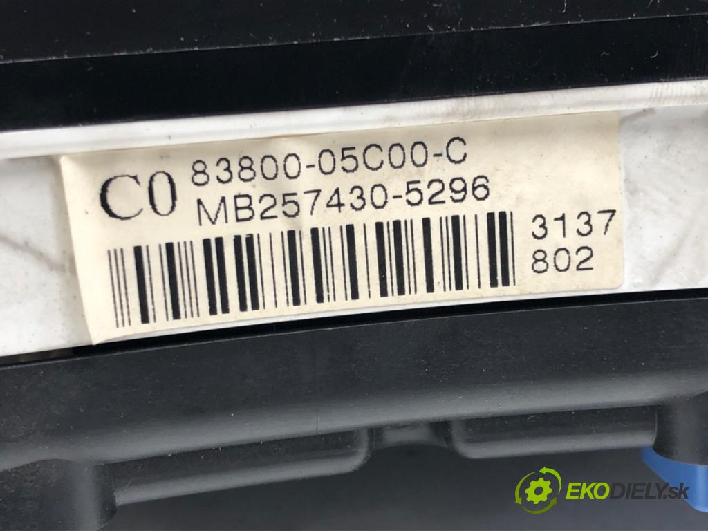 TOYOTA AVENSIS Kombi (_T25_) 2003 - 2008    2.2 D-4D (ADT251_) 110 kW [150 KM] olej napędowy 2  Prístrojovka 83800-05C00-C (Prístrojové dosky, displeje)