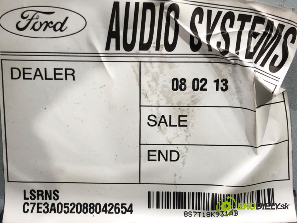 FORD S-MAX (WA6) 2006 - 2014    1.8 TDCi 92 kW [125 KM] olej napędowy 2006 - 2014  RADIO 8S7T18K931AB (Audio zariadenia)
