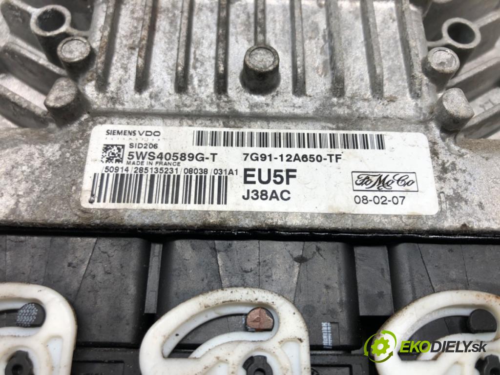 FORD S-MAX (WA6) 2006 - 2014    1.8 TDCi 92 kW [125 KM] olej napędowy 2006 - 2014  riadiaca jednotka Motor 7G91-124650-TF (Riadiace jednotky)