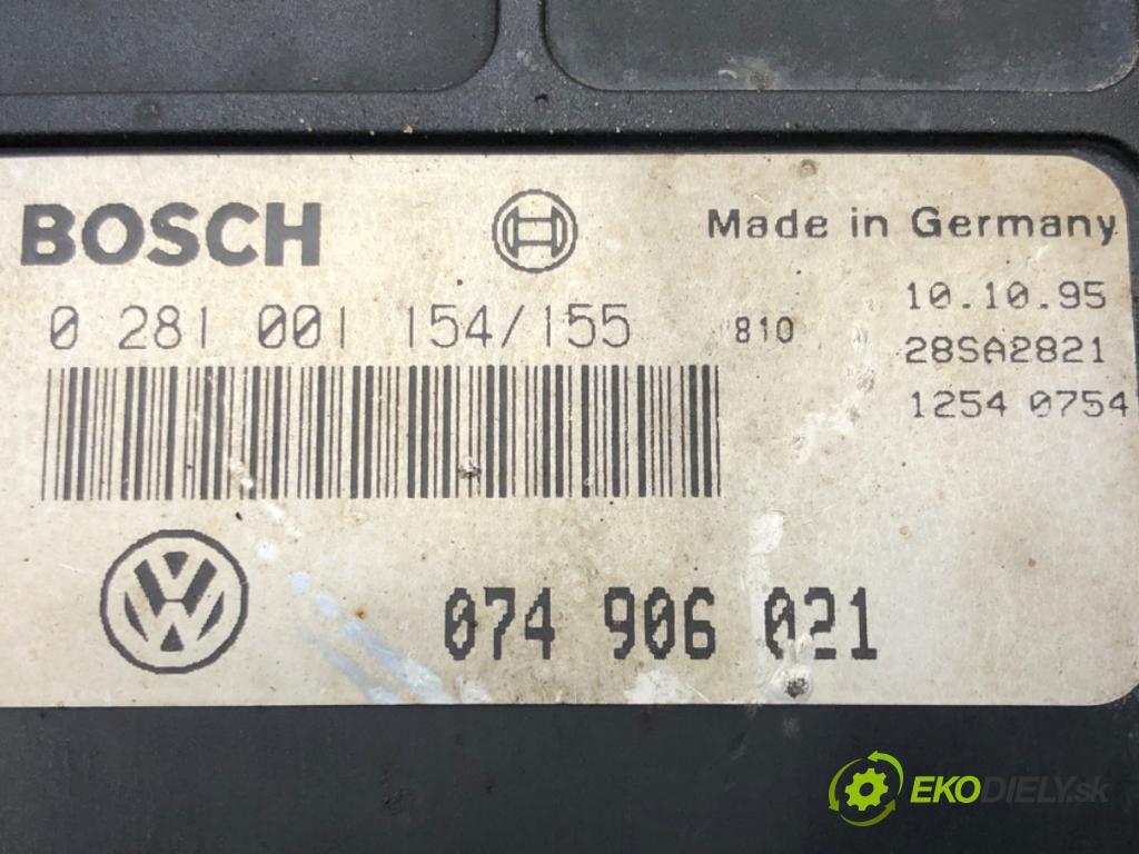 VW TRANSPORTER IV Autobus (70B, 70C, 7DB, 7DK, 70J, 70K, 7DC, 7 1990 - 2004    2.5 TDI 75 kW [102 KM] olej napędowy 1995 - 2003  riadiaca jednotka Motor 074906021 0281001154/155 (Riadiace jednotky)