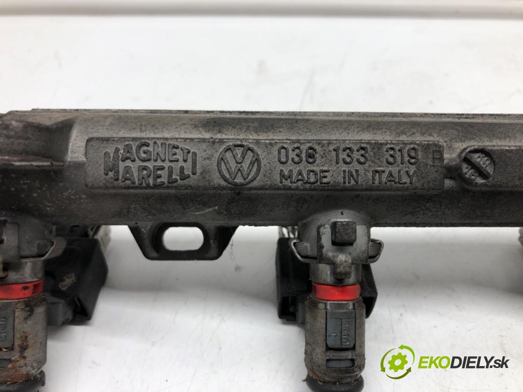 SEAT LEON (1M1) 1999 - 2006    1.4 16V 55 kW [75 KM] benzyna 1999 - 2006  Lišta vstrekovacia Vstrekovacie ventily 036133319B (Vstrekovacie lišty)