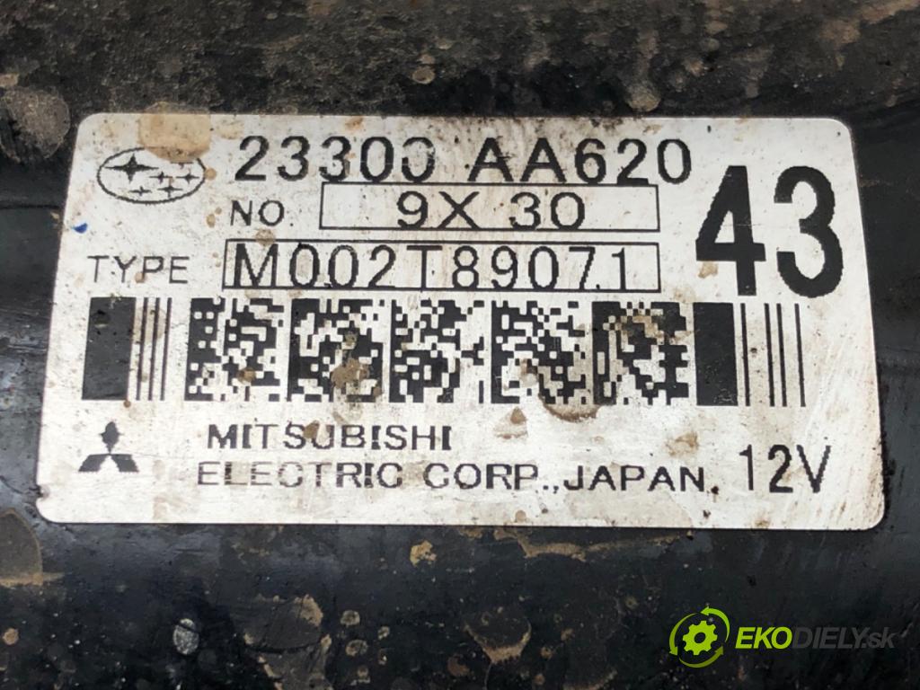 SUBARU LEGACY V (BM) 2009 - 2022    2.0 D AWD (BMD) 110 kW [150 KM] olej napędowy 2009  Štartér 23300AA620 (Štartéry)