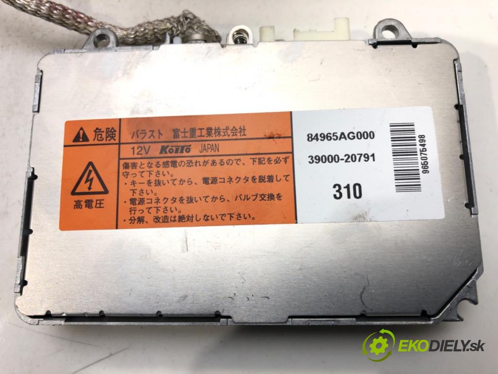 SUBARU LEGACY V (BM) 2009 - 2022    2.0 D AWD (BMD) 110 kW [150 KM] olej napędowy 2009  Menič XENON 84965AG000 (Riadiace jednotky xenónu)