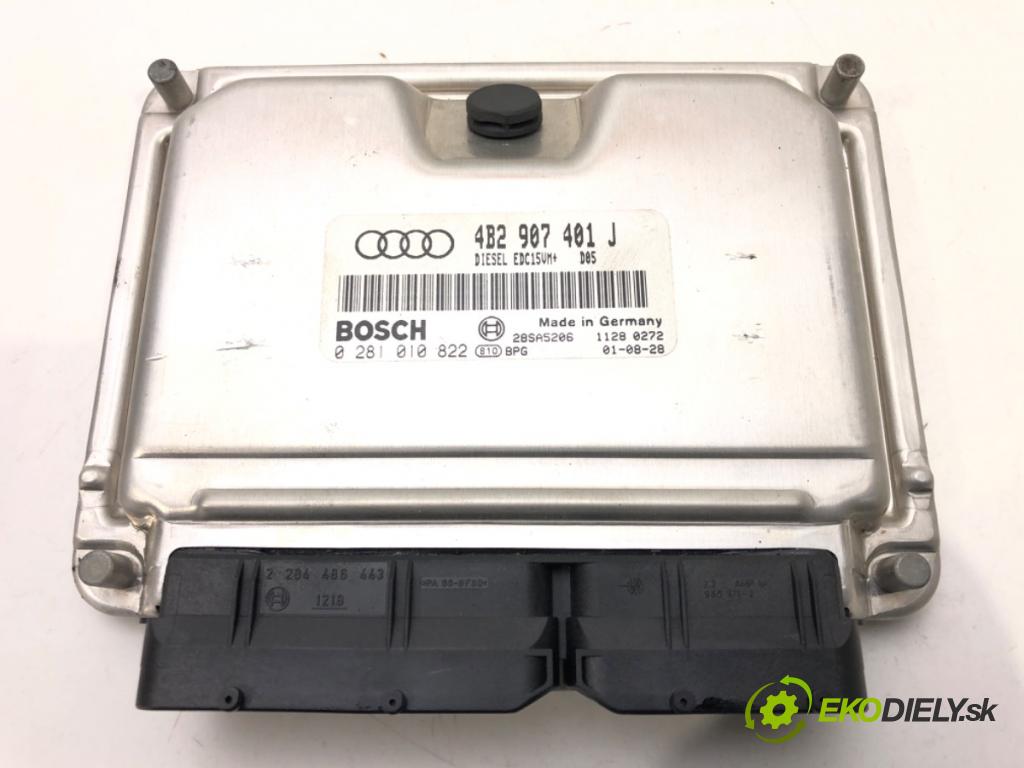 AUDI A6 C5 Avant (4B5) 1997 - 2005    2.5 TDI quattro 132 kW [180 KM] olej napędowy 2000  riadiaca jednotka Motor 4B2907401J (Riadiace jednotky)