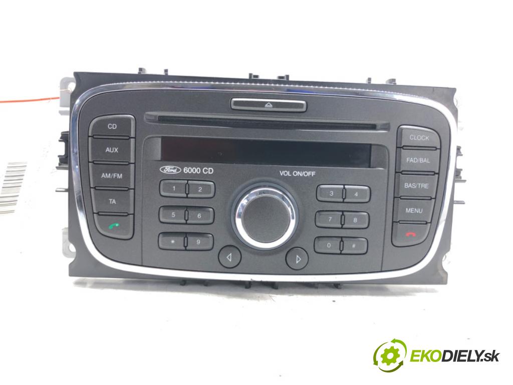 FORD FOCUS II (DA_, HCP, DP) 2004 - 2013    1.6 TDCi 80 kW [109 KM] olej napędowy 2004 - 2012  RADIO FDD200 (Audio zariadenia)