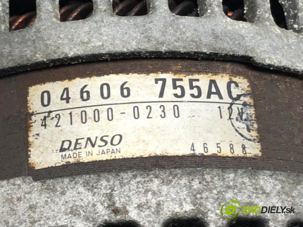 CHRYSLER SEBRING (JR) 2000 - 2007    2.0 104 kW [141 KM] benzyna 2001 - 2007  Alternátor 421000-0230 (Alternátory)