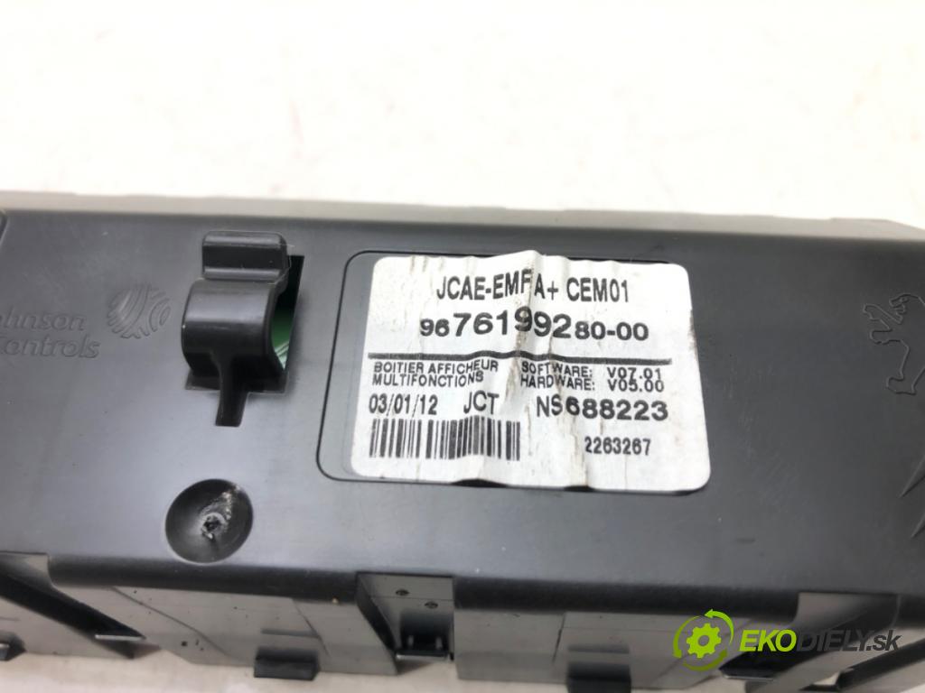CITROEN C4 II (NC_) 2009 - 2022    1.6 HDi 90 68 kW [92 KM] olej napędowy 2009 - 2022  Dislpej 9676199280 (Prístrojové dosky, displeje)