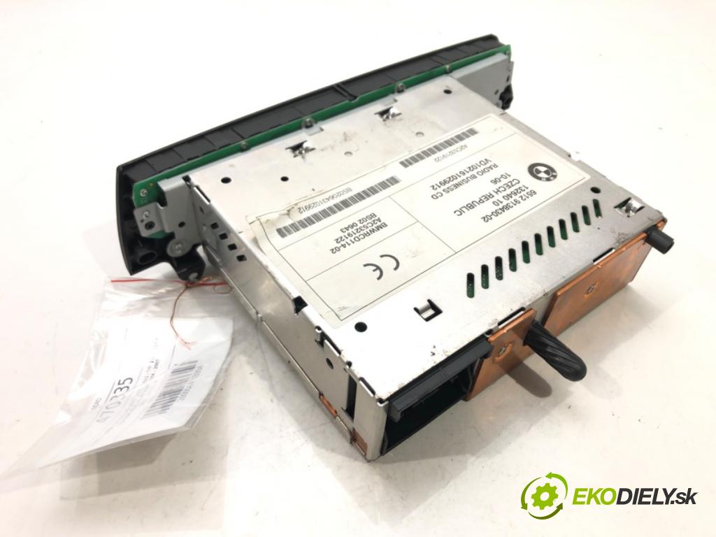 BMW X3 (E83) 2003 - 2011    2.0 d 110 kW [150 KM] olej napędowy 2004 - 2007  RADIO 9138430 (Audio zariadenia)