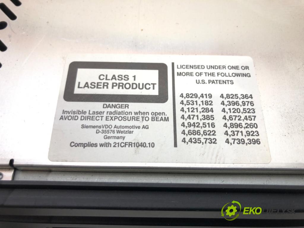 BMW X3 (E83) 2003 - 2011    2.0 d 110 kW [150 KM] olej napędowy 2004 - 2007  RADIO 9138430 (Audio zariadenia)