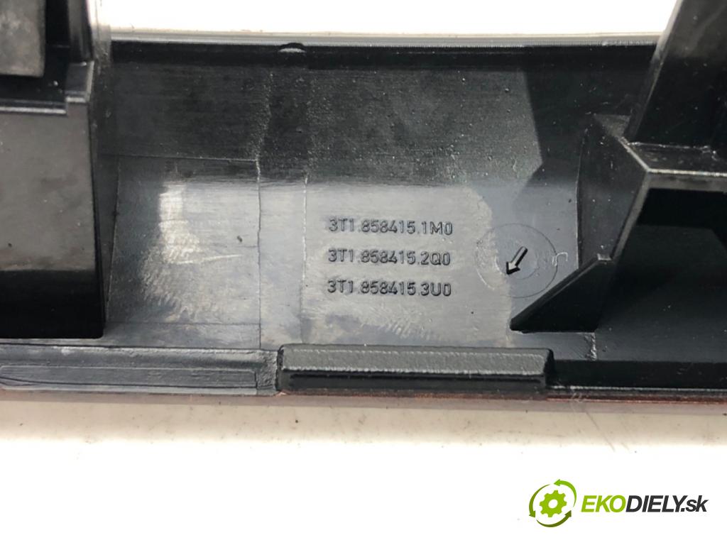 SKODA SUPERB II (3T4) 2008 - 2015    2.0 TDI 125 kW [170 KM] olej napędowy 2008 - 2015  lišty kryt 3T1858417 3T1858418 (Lišty)