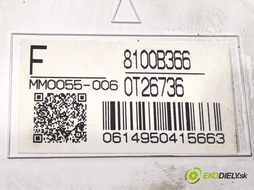 MITSUBISHI LANCER VIII (CY_A, CZ_A) 2007 - 2022    1.8 DI-D (CY9A) 110 kW [150 KM] olej napędowy 2010  Prístrojovka 8100B366 (Prístrojové dosky, displeje)