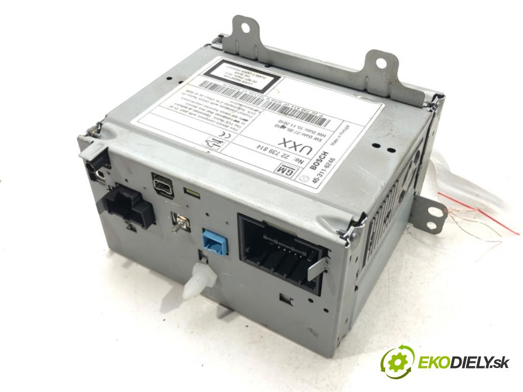 OPEL INSIGNIA A (G09) 2008 - 2017    2.0 CDTI (68) 118 kW [160 KM] olej napędowy 2008 -  RADIO 22739814 (Audio zariadenia)