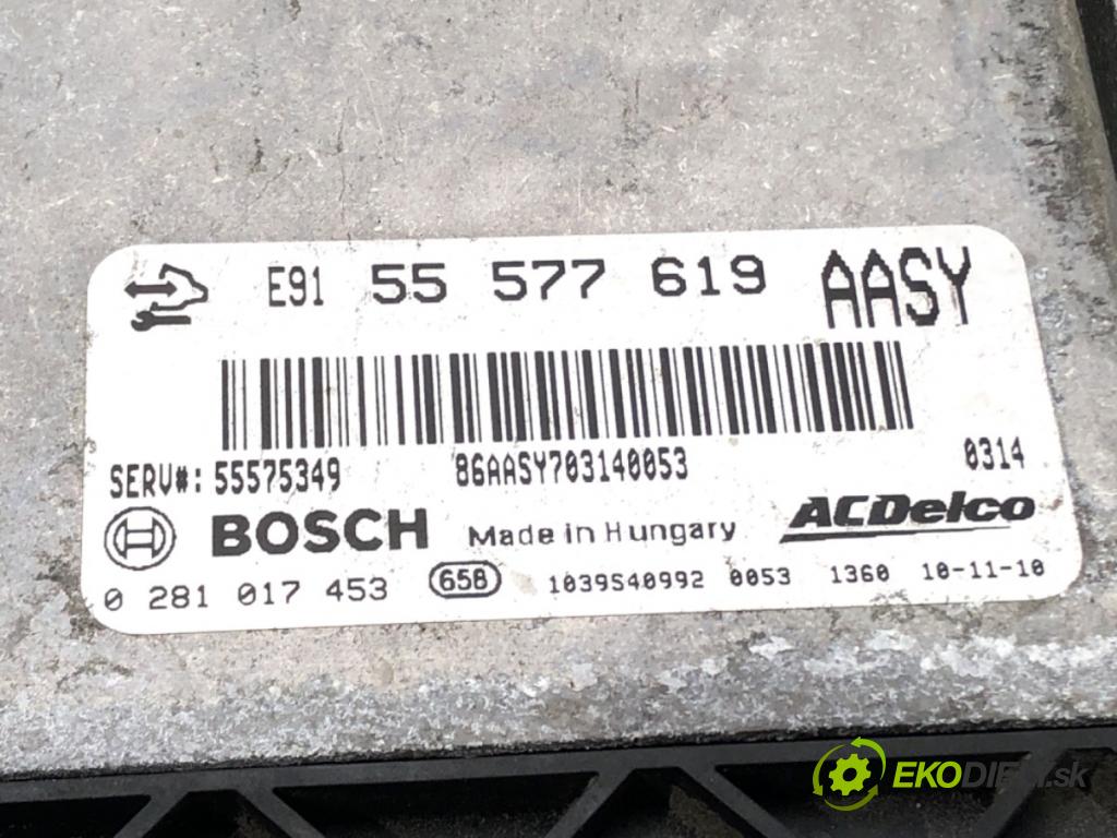 OPEL INSIGNIA A (G09) 2008 - 2017    2.0 CDTI (68) 118 kW [160 KM] olej napędowy 2008 -  riadiaca jednotka Motor 55577619 (Riadiace jednotky)