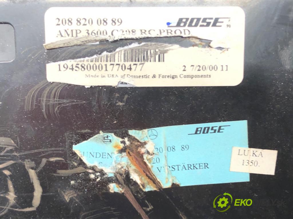 MERCEDES-BENZ CLK (C208) 1997 - 2003    55 AMG (208.374) 255 kW [347 KM] benzyna 1999 - 20  Zosilňovač 2088200889 (Zosilňovače)