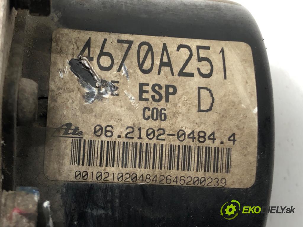 MITSUBISHI OUTLANDER II (CW_W) 2006 - 2012    3.0 FWD 162 kW [220 KM] benzyna 2006 - 2012  Pumpa ABS 4670A251 (Pumpy ABS)