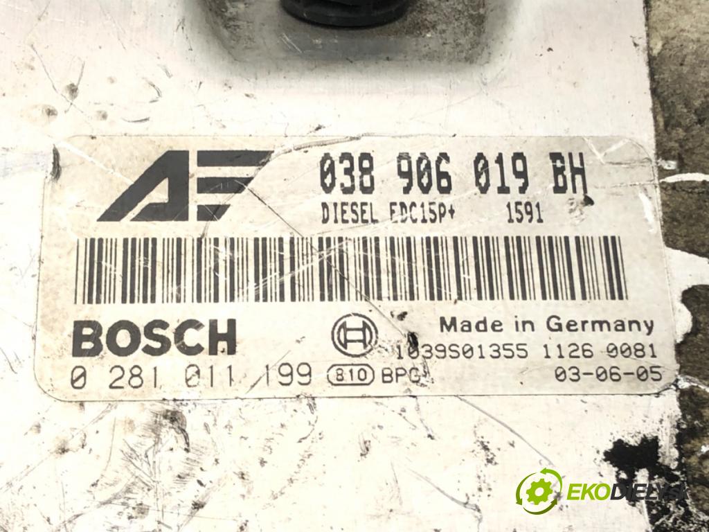 SEAT ALHAMBRA (7V8, 7V9) 1996 - 2010    1.9 TDI 96 kW [131 KM] olej napędowy 2002 - 2008  riadiaca jednotka Motor 038906019BH (Riadiace jednotky)
