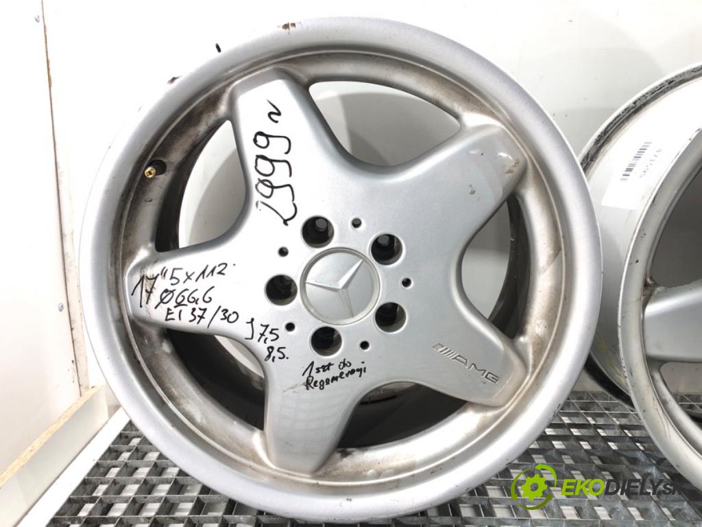 MERCEDES-BENZ CLK (C208) 1997 - 2003    55 AMG 255 kW [347 KM] benzyna 2000 - 2003  disky hliníkové 17 7,5J 8.5J: 5x112 ET37 ET30 stred CENTR. 66,6 AMG