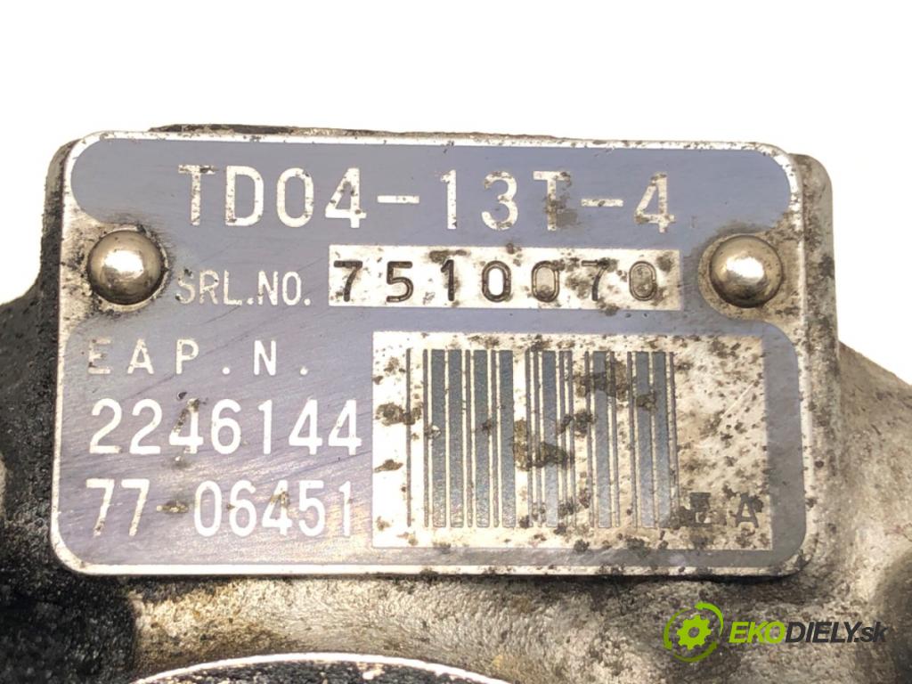 BMW 5 (E39) 1995 - 2003    525 tds 105 kW [143 KM] olej napędowy 1996 - 2003  Turbodúchadlo,turbo 2246144 (Turbodúchadlá (kompletné))