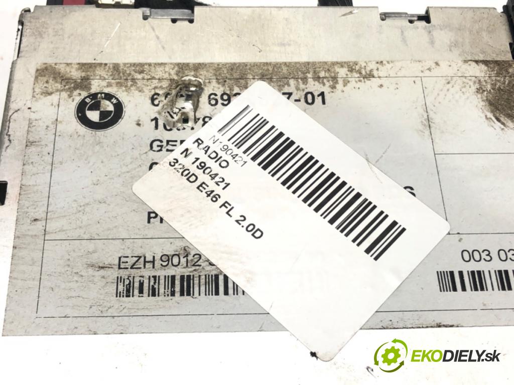 BMW 3 (E46) 1997 - 2005    318 i 105 kW [143 KM] benzyna 2001 - 2005  RADIO 6935627 (Audio zariadenia)