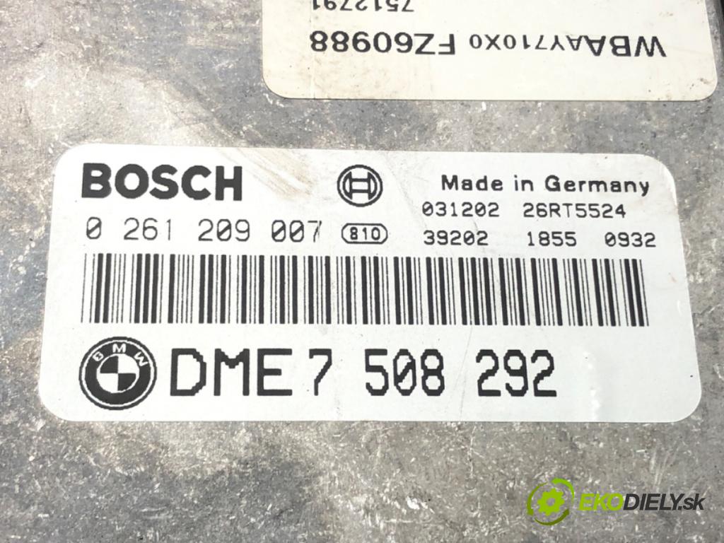 BMW 3 (E46) 1997 - 2005    318 i 105 kW [143 KM] benzyna 2001 - 2005  riadiaca jednotka Motor 0261209007 (Riadiace jednotky)